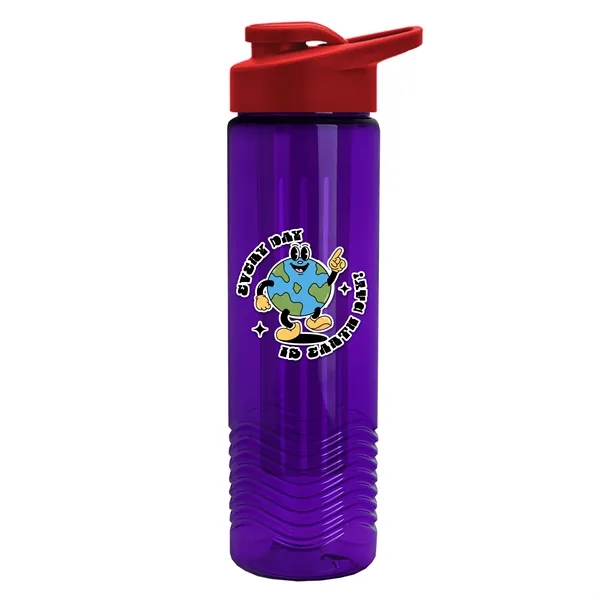Wave 24 oz. Slim Cylinder Wave Design with Drink thru lid... from ASI 40480 Koozie Group