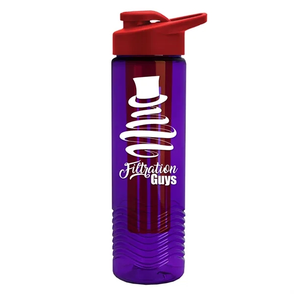 Wave 24 oz. Slim Cylinder Wave Design with Drink thru lid... from ASI 40480 Koozie Group