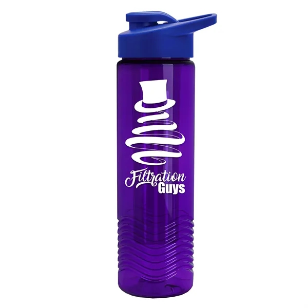 Wave 24 oz. Slim Cylinder Wave Design with Drink thru lid... from ASI 40480 Koozie Group
