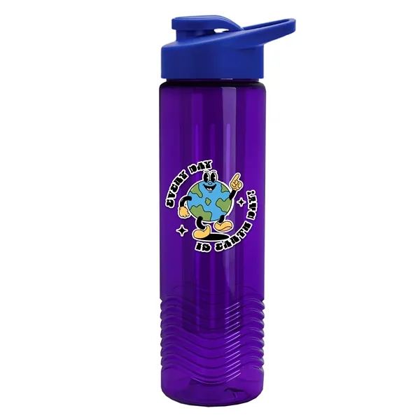 Wave 24 oz. Slim Cylinder Wave Design with Drink thru lid... from ASI 40480 Koozie Group