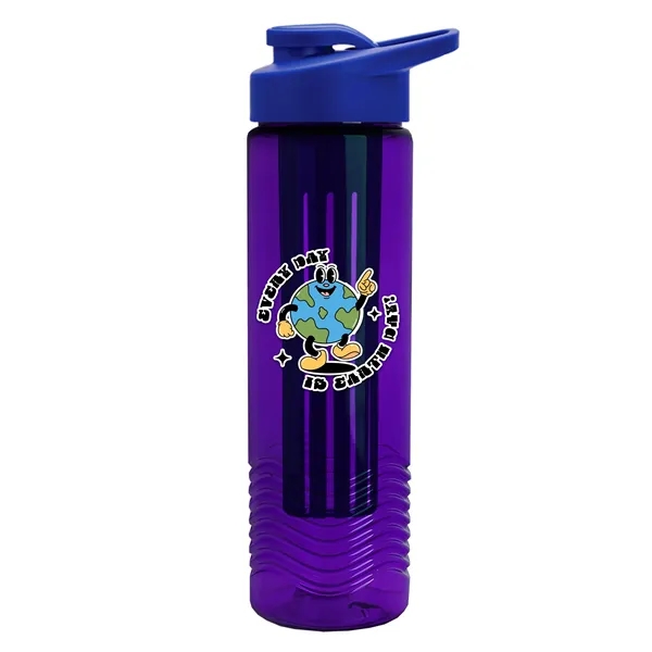 Wave 24 oz. Slim Cylinder Wave Design with Drink thru lid... from ASI 40480 Koozie Group