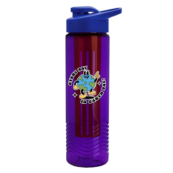 Wave 24 oz. Slim Cylinder Wave Design with Drink thru lid... from ASI 40480 Koozie Group