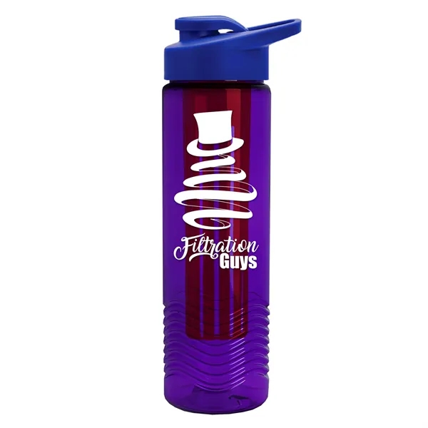 Wave 24 oz. Slim Cylinder Wave Design with Drink thru lid... from ASI 40480 Koozie Group