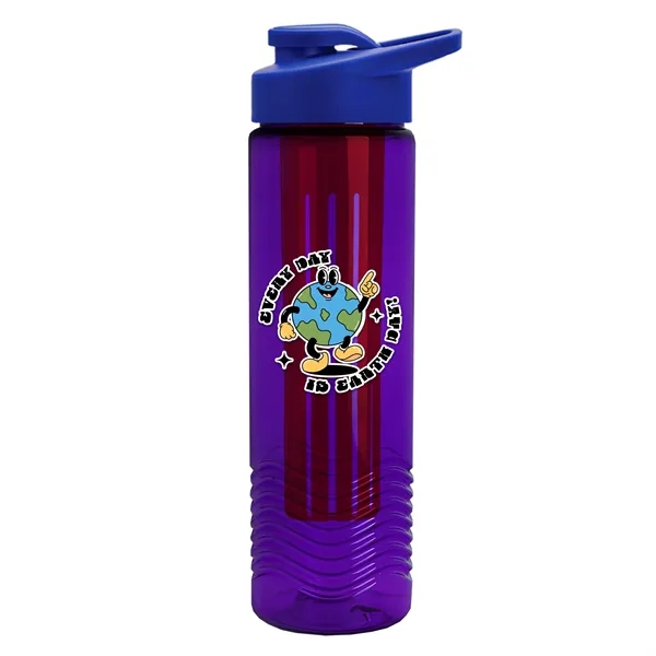 Wave 24 oz. Slim Cylinder Wave Design with Drink thru lid... from ASI 40480 Koozie Group
