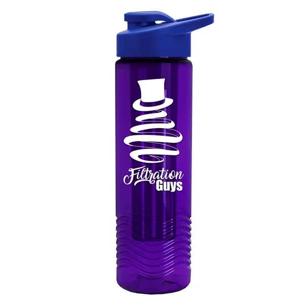 Wave 24 oz. Slim Cylinder Wave Design with Drink thru lid... from ASI 40480 Koozie Group