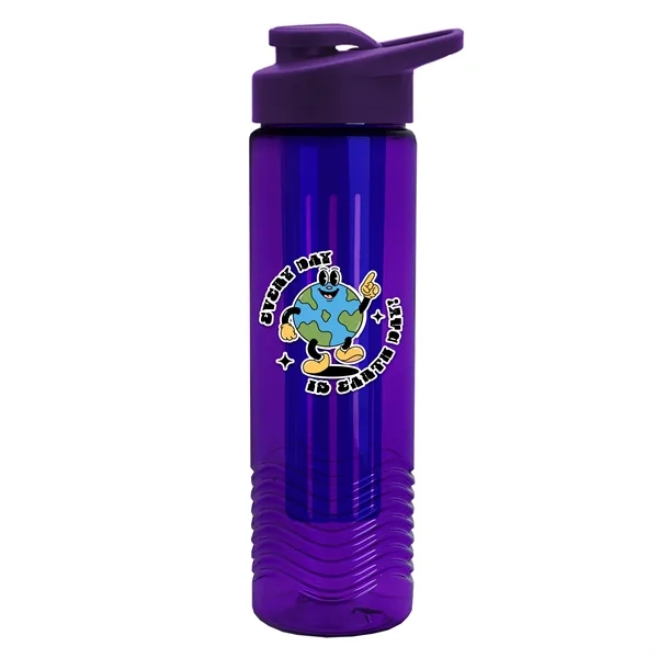 Wave 24 oz. Slim Cylinder Wave Design with Drink thru lid... from ASI 40480 Koozie Group