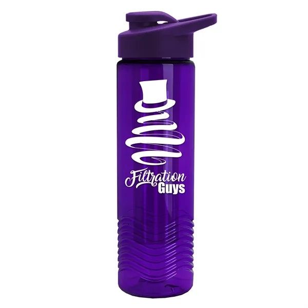 Wave 24 oz. Slim Cylinder Wave Design with Drink thru lid... from ASI 40480 Koozie Group