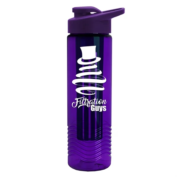 Wave 24 oz. Slim Cylinder Wave Design with Drink thru lid... from ASI 40480 Koozie Group