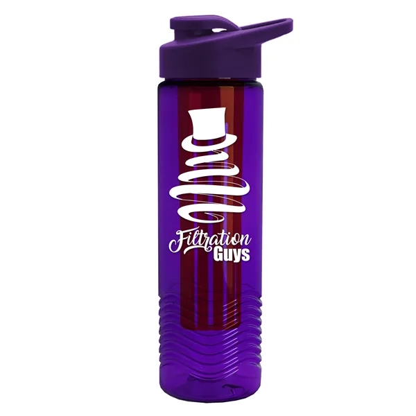 Wave 24 oz. Slim Cylinder Wave Design with Drink thru lid... from ASI 40480 Koozie Group