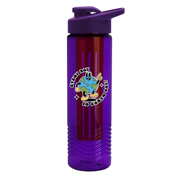 Wave 24 oz. Slim Cylinder Wave Design with Drink thru lid... from ASI 40480 Koozie Group