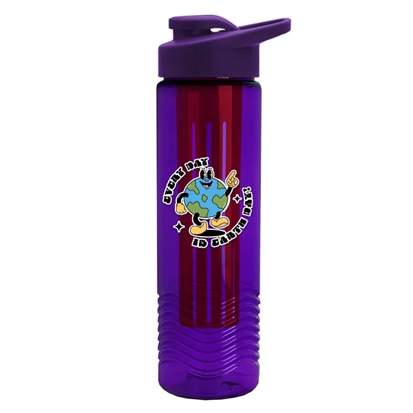 Wave 24 oz. Slim Cylinder Wave Design with Drink thru lid... from ASI 40480 Koozie Group