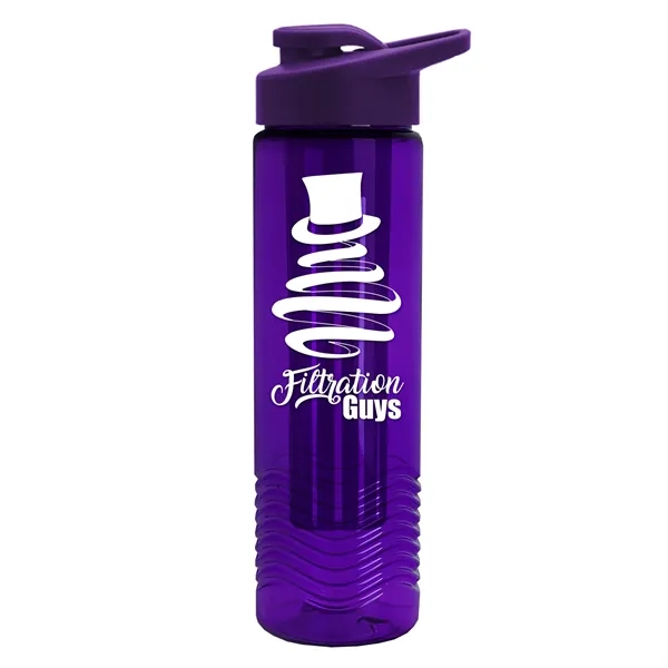 Wave 24 oz. Slim Cylinder Wave Design with Drink thru lid... from ASI 40480 Koozie Group