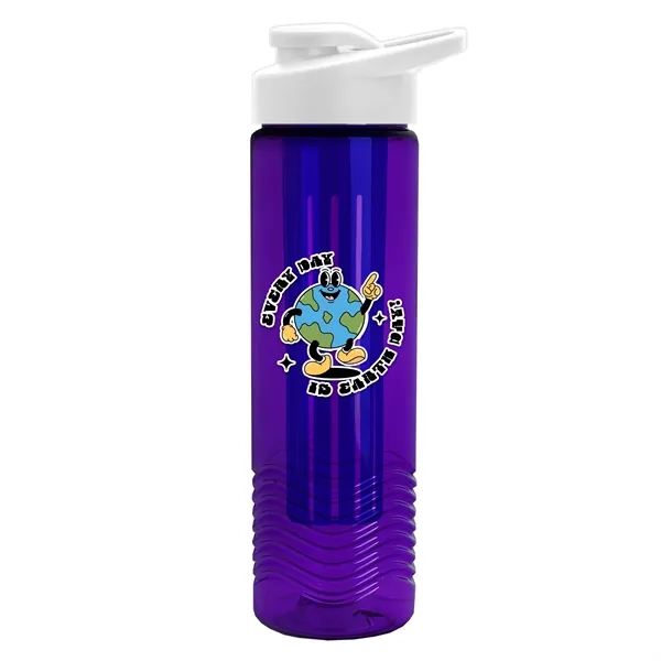 Wave 24 oz. Slim Cylinder Wave Design with Drink thru lid... from ASI 40480 Koozie Group