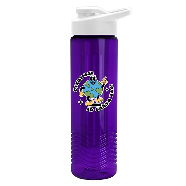 Wave 24 oz. Slim Cylinder Wave Design with Drink thru lid... from ASI 40480 Koozie Group