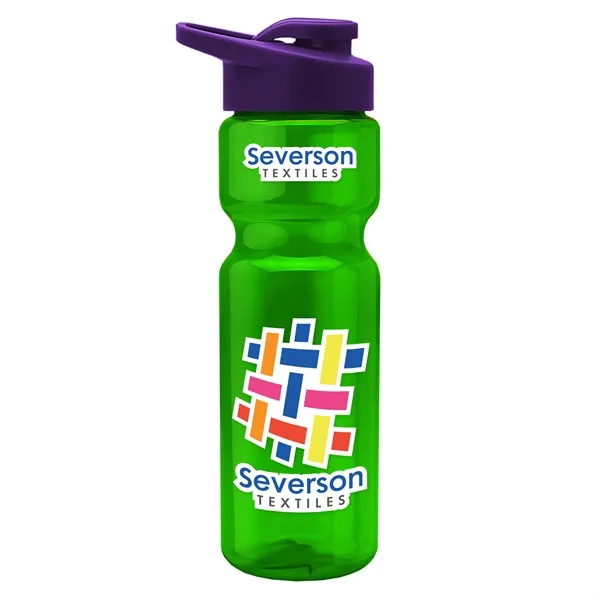 28 Oz Bottle w/ Drink Thru Lid made from Recycled rPET.... from ASI 40480 Koozie Group