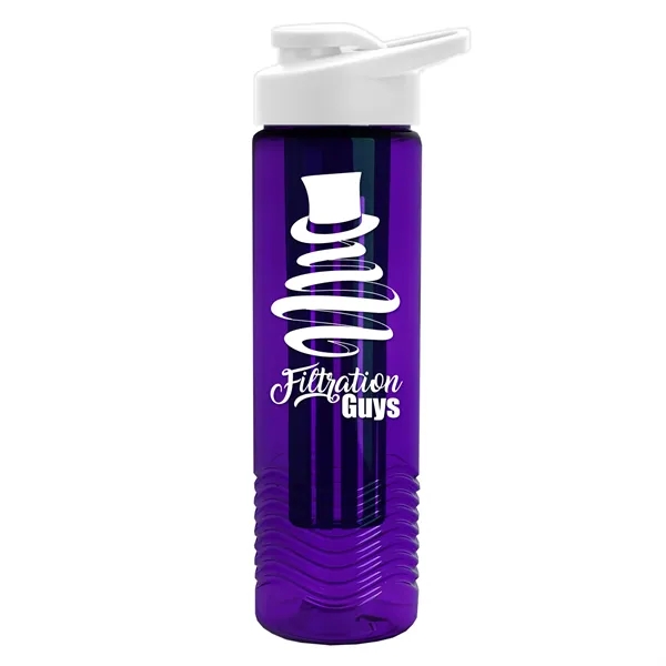 Wave 24 oz. Slim Cylinder Wave Design with Drink thru lid... from ASI 40480 Koozie Group