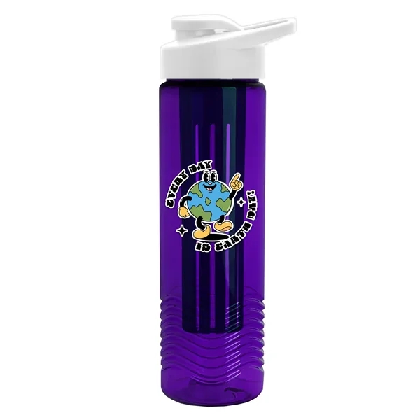 Wave 24 oz. Slim Cylinder Wave Design with Drink thru lid... from ASI 40480 Koozie Group