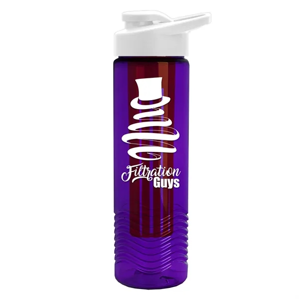 Wave 24 oz. Slim Cylinder Wave Design with Drink thru lid... from ASI 40480 Koozie Group