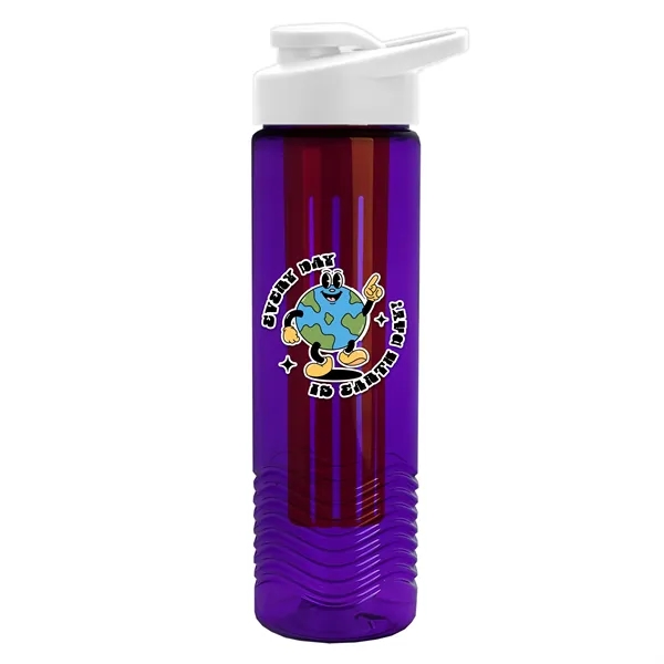 Wave 24 oz. Slim Cylinder Wave Design with Drink thru lid... from ASI 40480 Koozie Group