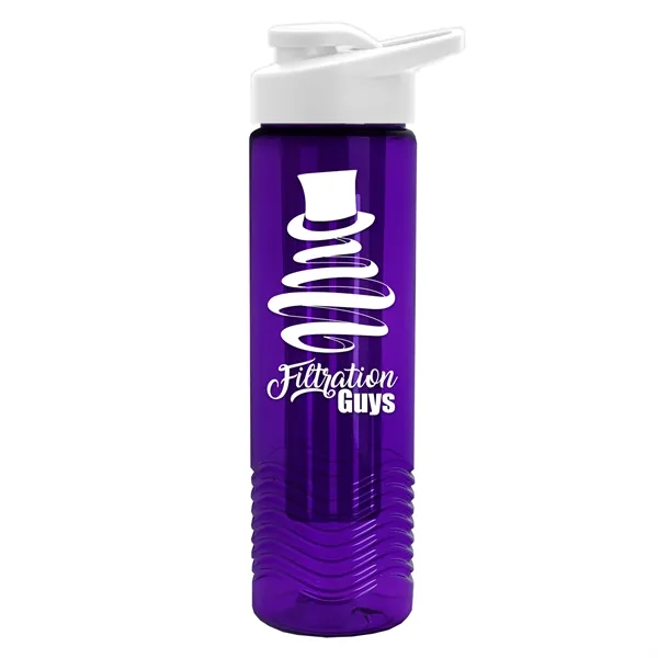 Wave 24 oz. Slim Cylinder Wave Design with Drink thru lid... from ASI 40480 Koozie Group