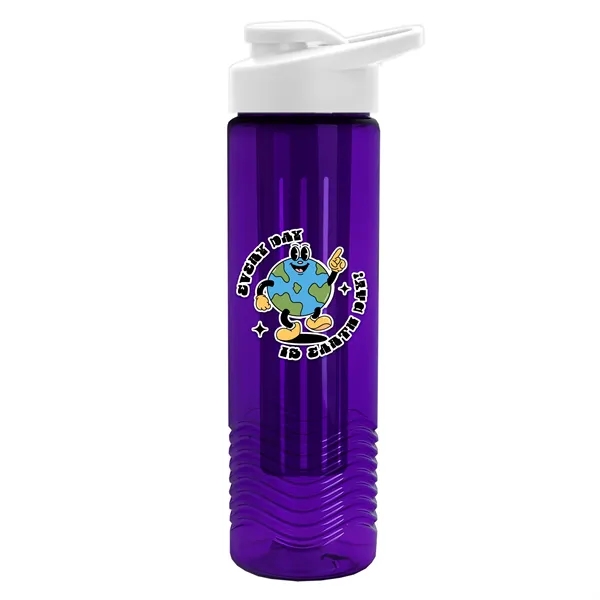 Wave 24 oz. Slim Cylinder Wave Design with Drink thru lid... from ASI 40480 Koozie Group