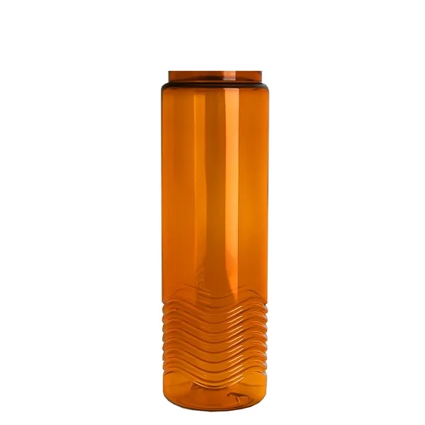 Wave 24 oz. Slim Cylinder Wave Design with Drink thru lid... from ASI 40480 Koozie Group