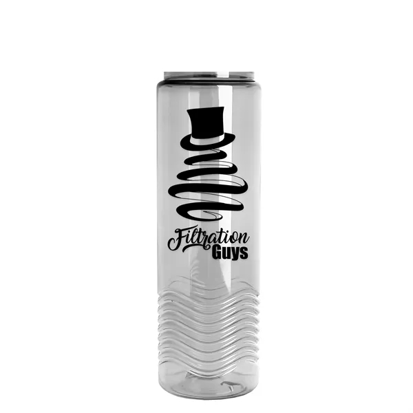Wave 24 oz. Slim Cylinder Wave Design with Drink thru lid... from ASI 40480 Koozie Group