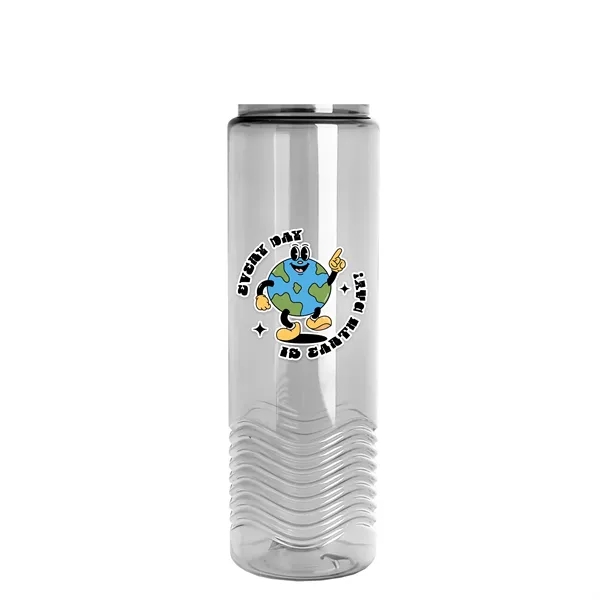 Wave 24 oz. Slim Cylinder Wave Design with Drink thru lid... from ASI 40480 Koozie Group