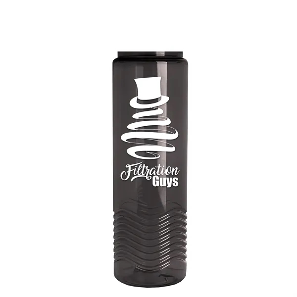 Wave 24 oz. Slim Cylinder Wave Design with Drink thru lid... from ASI 40480 Koozie Group