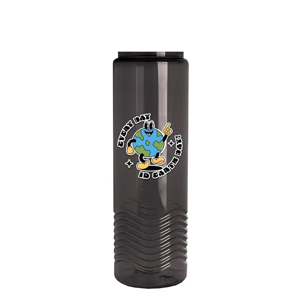 Wave 24 oz. Slim Cylinder Wave Design with Drink thru lid... from ASI 40480 Koozie Group