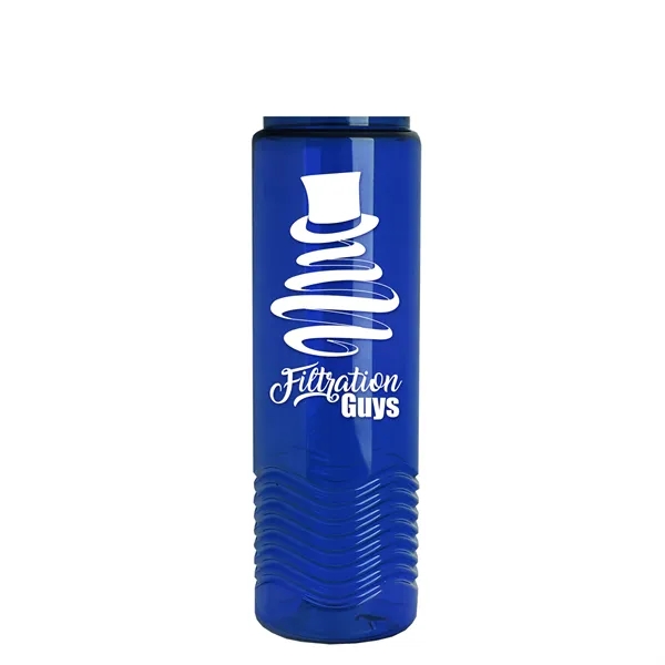 Wave 24 oz. Slim Cylinder Wave Design with Drink thru lid... from ASI 40480 Koozie Group