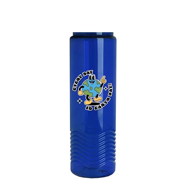 Wave 24 oz. Slim Cylinder Wave Design with Drink thru lid... from ASI 40480 Koozie Group
