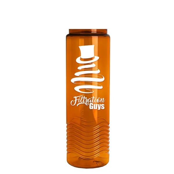 Wave 24 oz. Slim Cylinder Wave Design with Drink thru lid... from ASI 40480 Koozie Group