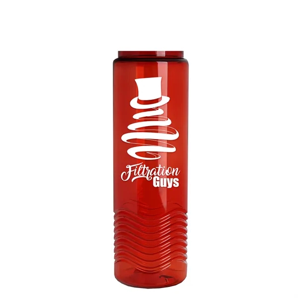 Wave 24 oz. Slim Cylinder Wave Design with Drink thru lid... from ASI 40480 Koozie Group