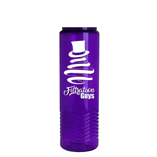 Wave 24 oz. Slim Cylinder Wave Design with Drink thru lid... from ASI 40480 Koozie Group