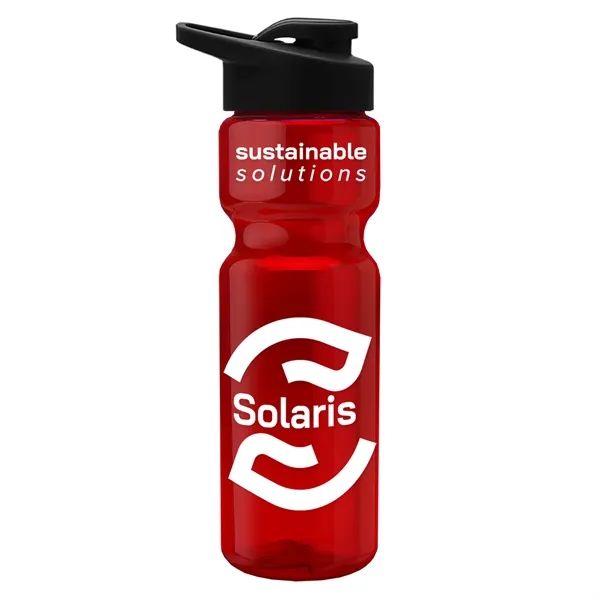 28 Oz Bottle w/ Drink Thru Lid made from Recycled rPET.... from ASI 40480 Koozie Group
