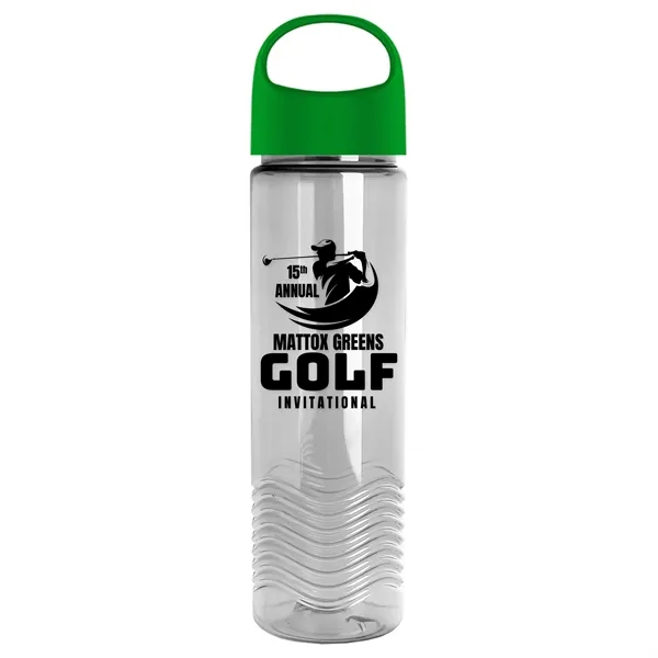 Wave - 24 oz Bottle -Ring Straw Lid... from ASI 40480 Koozie Group
