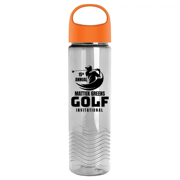 Wave - 24 oz Bottle -Ring Straw Lid... from ASI 40480 Koozie Group