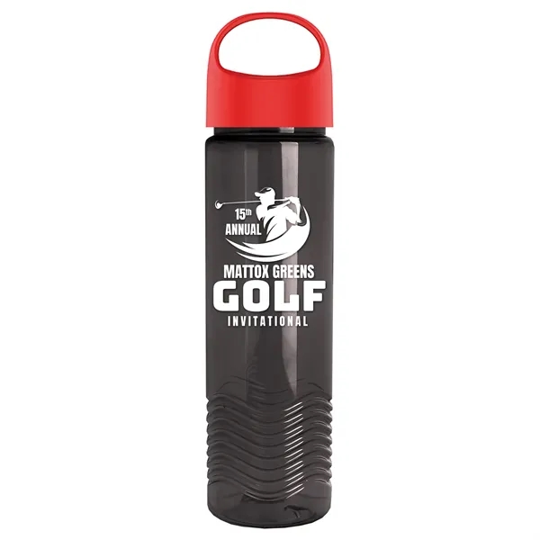 Wave - 24 oz Bottle -Ring Straw Lid... from ASI 40480 Koozie Group