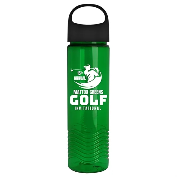 Wave - 24 oz Bottle -Ring Straw Lid... from ASI 40480 Koozie Group