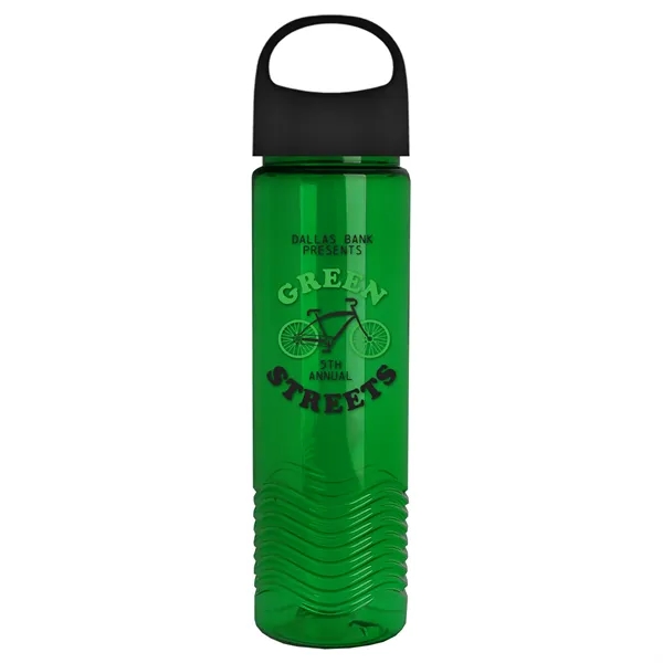 Wave - 24 oz Bottle -Ring Straw Lid... from ASI 40480 Koozie Group