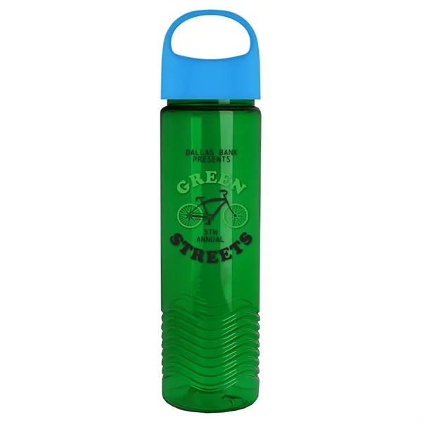 Wave - 24 oz Bottle -Ring Straw Lid... from ASI 40480 Koozie Group