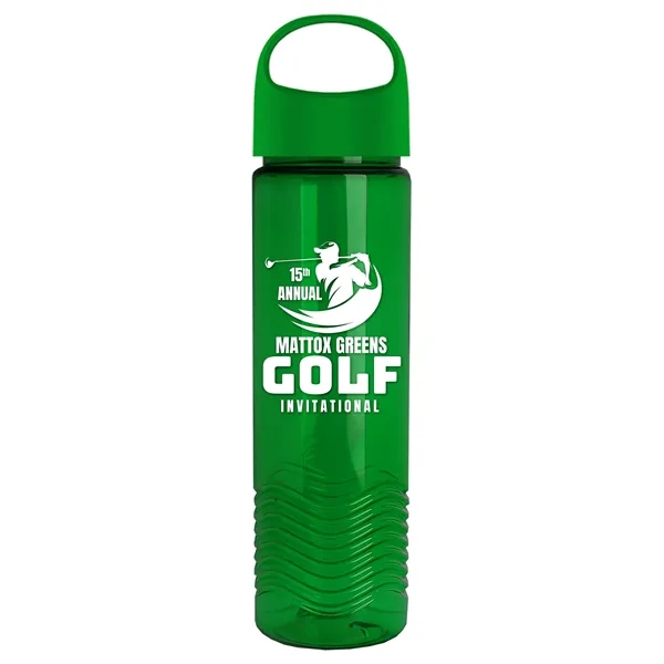 Wave - 24 oz Bottle -Ring Straw Lid... from ASI 40480 Koozie Group