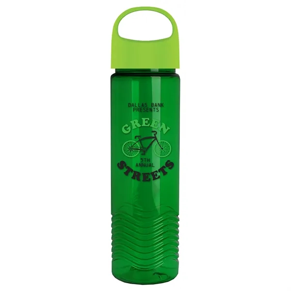 Wave - 24 oz Bottle -Ring Straw Lid... from ASI 40480 Koozie Group