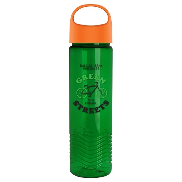 Wave - 24 oz Bottle -Ring Straw Lid... from ASI 40480 Koozie Group