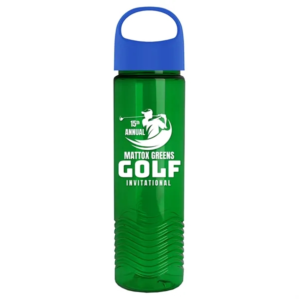 Wave - 24 oz Bottle -Ring Straw Lid... from ASI 40480 Koozie Group