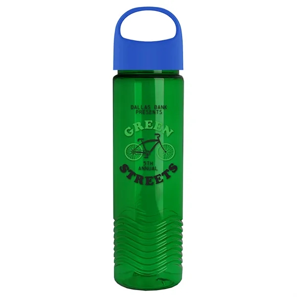 Wave - 24 oz Bottle -Ring Straw Lid... from ASI 40480 Koozie Group