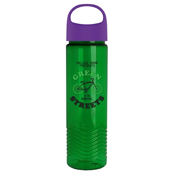 Wave - 24 oz Bottle -Ring Straw Lid... from ASI 40480 Koozie Group