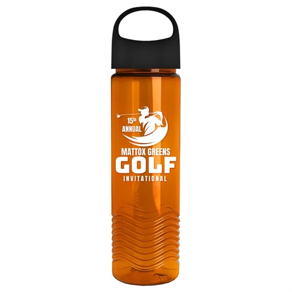 Wave - 24 oz Bottle -Ring Straw Lid... from ASI 40480 Koozie Group