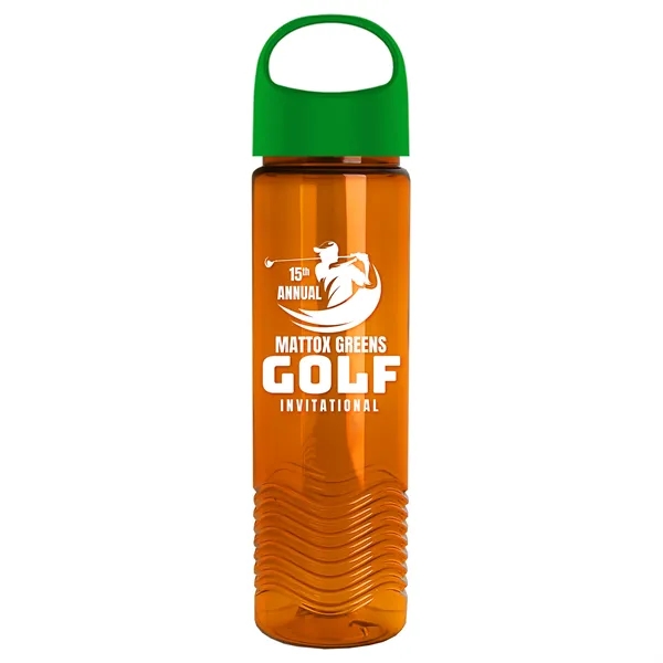 Wave - 24 oz Bottle -Ring Straw Lid... from ASI 40480 Koozie Group